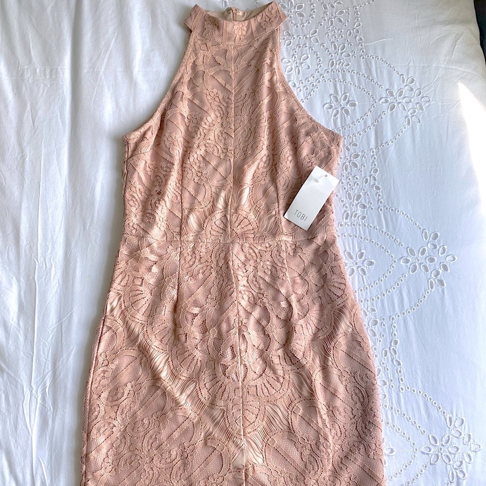 Tobi nude Lace dress size M